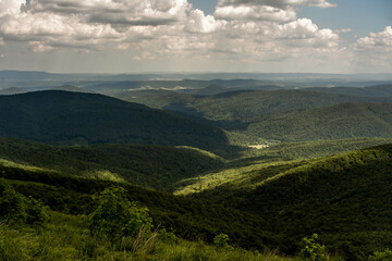Fototapeta premium view of the mountains