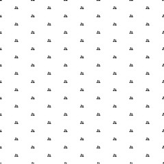 Square seamless background pattern from geometric shapes. The pattern is evenly filled with small black group symbols. Vector illustration on white background