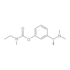 chemical structure of Rivastigmine (C14H22N2O2)