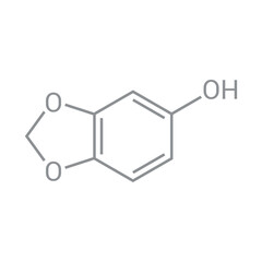 chemical structure of Sesamol (C7H6O3)