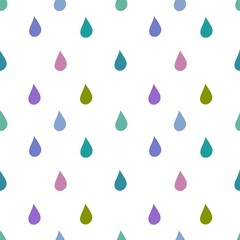 Simple seamless water rain drops pattern for clothes print and wrapping paper and notebooks and accessories and fabrics