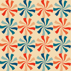 Vintage retro pattern with Christmas sweets. Christmas background 