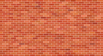 Brown brick wall background, Vector illustration