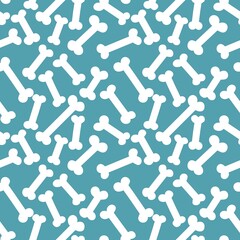 Halloween cartoon seamless bones pattern for kids and dogs and wrapping and clothes print and accessories