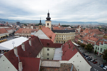 Sibiu fortress view from the advice tower 123