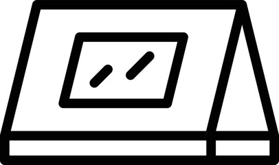 Modern house roof icon outline vector. Repair renovation. Home worker