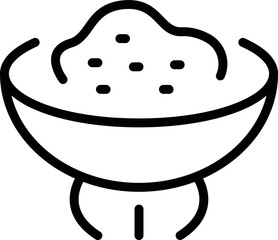 Gold powder icon outline vector. Golden game. Diamond miner