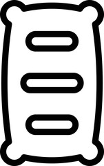 Hot meat icon outline vector. American food. Food face