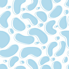 seamless pattern with blue drop liquid  