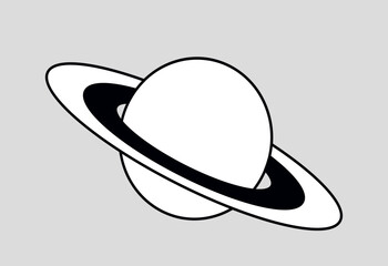 Abstract planet scribble