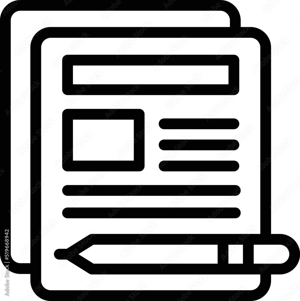 Poster write report icon outline vector. top team. worker project