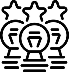 World top manager icon outline vector. Team people. Office strategy