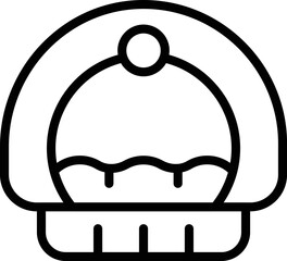 Cat basket icon outline vector. Hosue pet. Food animal