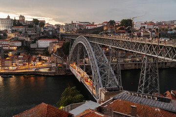 Ponte d. Luis bridge in Porto,Portugal