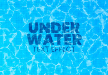 Fototapeta Underwater Text Effect obraz