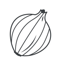 Onion minimalist icon