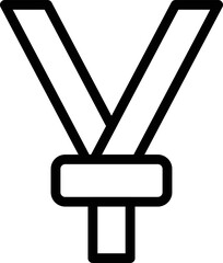 Protect belt icon outline vector. Car seat. Drive accident