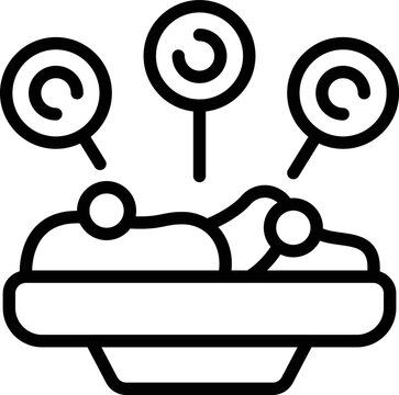 Food safety icon outline vector. Certificate inspection. Quality critic