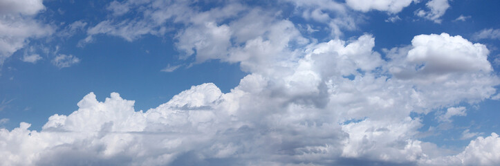 Blue sky with clouds
Panoramic view of sky and clouds