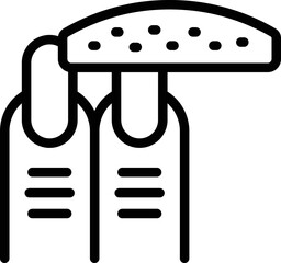 Polish nails icon outline vector. Art bar. Care studio