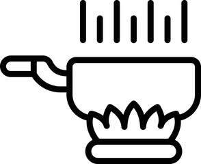 Boiled meat icon outline vector. Pork lamb. Raw meat