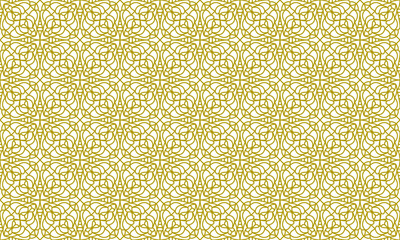 mandala line ethnic gold background