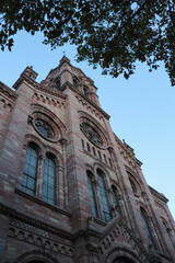 Alsace - Bas-Rhin - Strasbourg - Façade de l' Eglise protestante du temple neuf