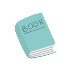 Single element of book. Hand drawn vector illustration for cards, posters, stickers and professional design.