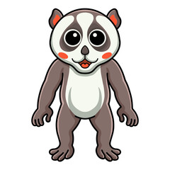 Cute little loris cartoon standing
