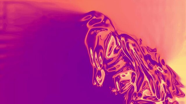 Soft liquid Psychedelic holographic velvet violet iridescent. Colorful gradient animation fluid. Modern Dynamic light vivid trendy color. Moving abstract blurred motion. Multicolor smooth transition