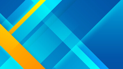Blue yellow and orange abstract background. Design for poster, template on web, backdrop, banner, brochure, website, flyer, landing page, presentation, and webinar