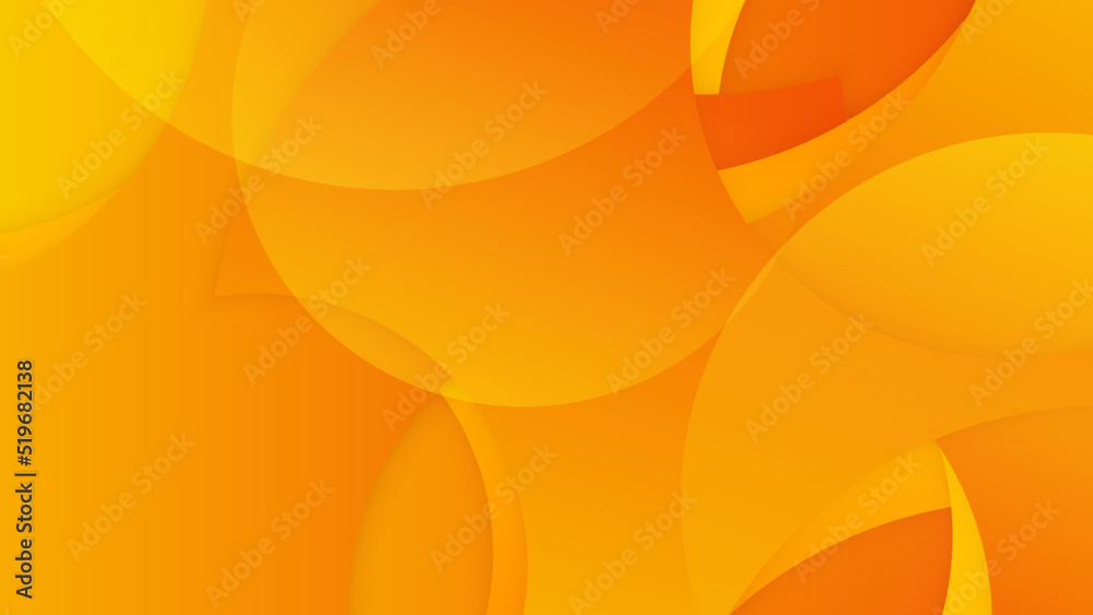 Wall mural abstract minimal orange and yellow background with geometric creative and minimal gradient concepts,