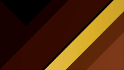 Abstract simple brown and gold geometric shapes and lines.