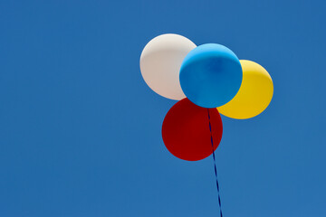 colorful balloons on sky