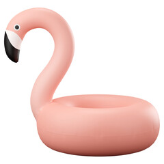 3d icon flamingo swimming ring