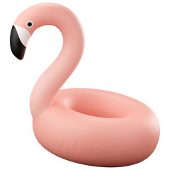 3d icon flamingo swimming ring