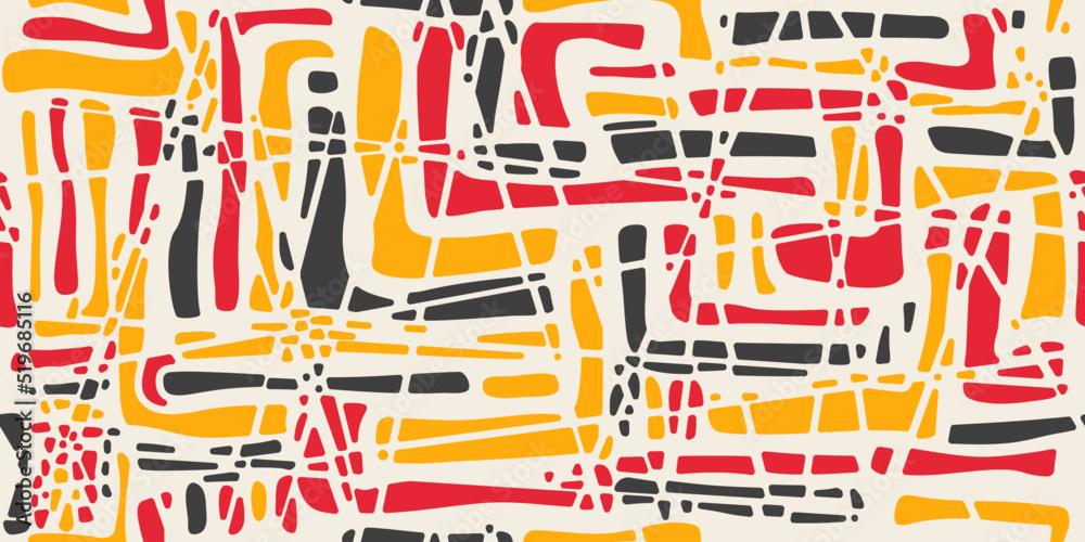 Poster Vector hand drawing original and stylish. Wall abstraction, color and seamless design. The pattern drawn is stylish for a design solution. Painted colored texture.