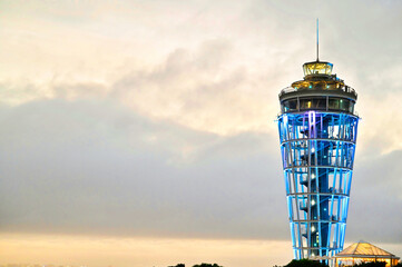 江の島の灯台　ゴールデンアワー