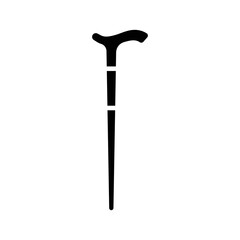 Walking stick icon design isolated on white background. vector illustration