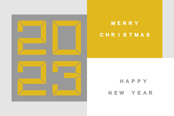 Obraz premium Happy New Year 2023 design.