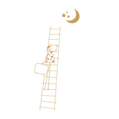 icon　Line Art　Simple Line　アイコン　線画　私は月へ