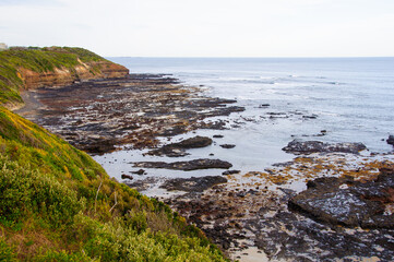 The rugged yet beautiful coast of Mushroom Reef Marine Sanctuary - Flinders, Victoria, Australia