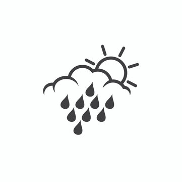 symbol of weather, weather icon, vector art.