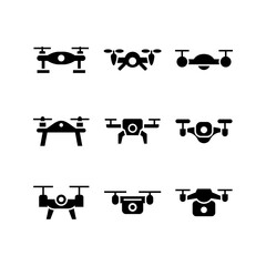 drone icon or logo isolated sign symbol vector illustration - high quality black style vector icons
