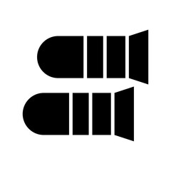 ammo icon or logo isolated sign symbol vector illustration - high quality black style vector icons
