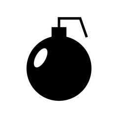 bomb icon or logo isolated sign symbol vector illustration - high quality black style vector icons
