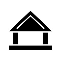 court icon or logo isolated sign symbol vector illustration - high quality black style vector icons
