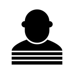 criminal icon or logo isolated sign symbol vector illustration - high quality black style vector icons
