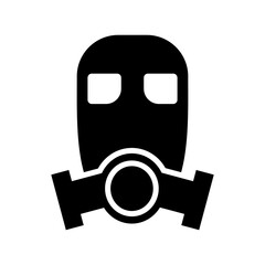 gas mask icon or logo isolated sign symbol vector illustration - high quality black style vector icons
