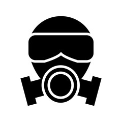 gas mask icon or logo isolated sign symbol vector illustration - high quality black style vector icons
